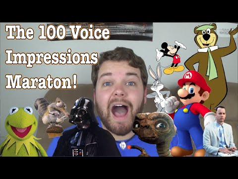 A Guy Does 100 Impressions in Under Four Minutes