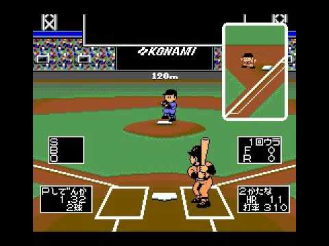 THE Professional Baseball Crash Pennant Race (1988, MSX2, Konami)