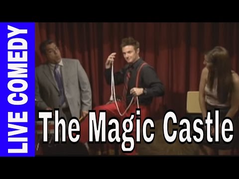 Comedy straitjacket and card trick at The Magic Castle in Hollywood