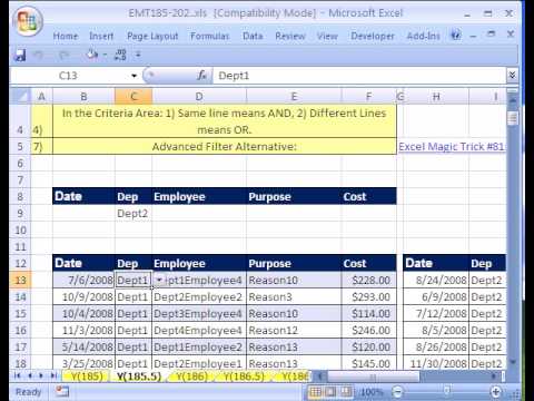 how to isolate specific data in excel