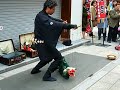 Street puppet performance in Tokyo