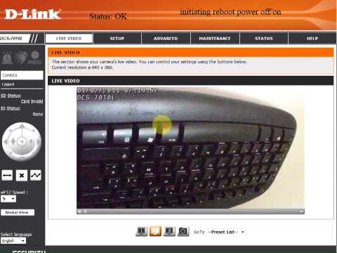 how to change time d'link camera