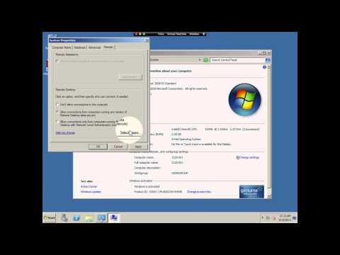 how to provide rdp access to a server
