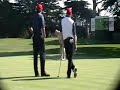 Mickelson and Weir birdie #13