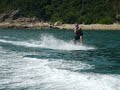 jojo playing wakeboard
