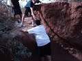 kid fall in water