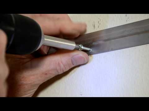 how to fasten mirror to wall