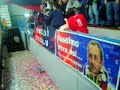 la torcida rosso blu prima del derby col giovinazzo