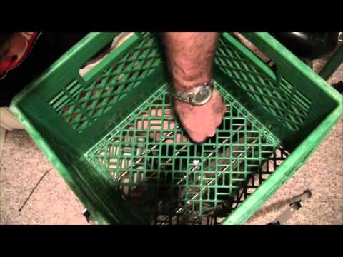 how to attach milk crate to bike