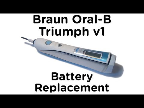 how to remove battery from braun oral-b