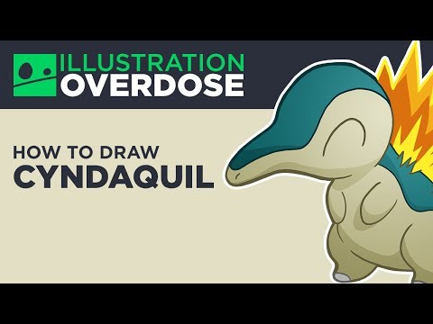how to draw cyndaquil