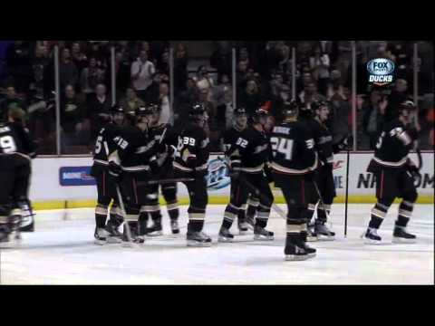 Goalie Viktor Fasth NHL Debut 26 Jan 2013 Nashville Predators vs Anaheim Ducks NHL Hockey