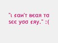 Missing You... Missing You...