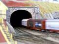 T44 emerges from a tunnel