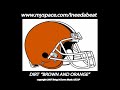 cleveland browns brown and orange