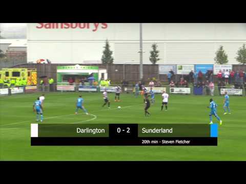 Sunderland - Darlington play Sunderland in their latest 2014/15 pre-season game. Against a strong Sunderland side Quakers are beaten but skipper Gary Brown nets for the h...