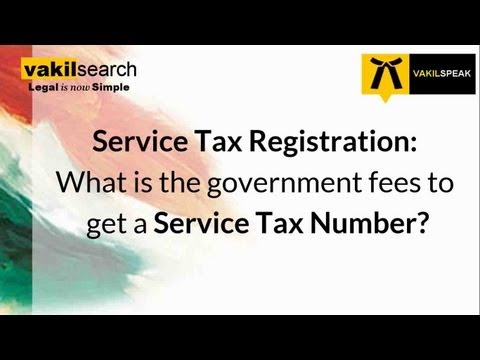 how to obtain service tax registration