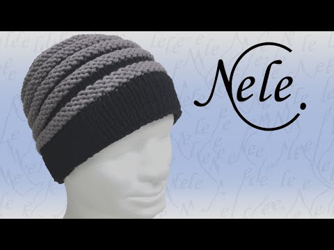 Mütze stricken für Anfänger, gestrickte 