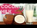 how to make coconut milk, leche de coco