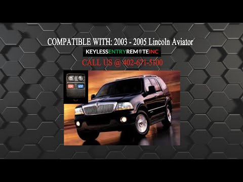 How To Replace Lincoln Aviator Key Fob Battery 2003 2005