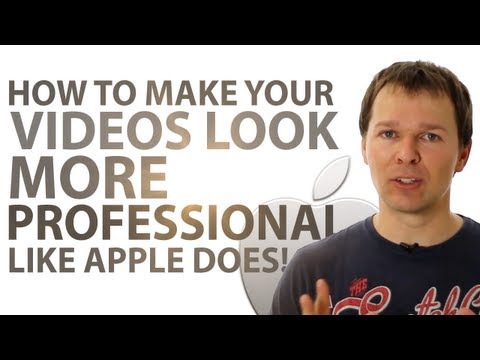 Professional - http://RapidVideoBlogging.com Ever wonder how Apple create those amazing videos for their products? Those videos where they have that nice white as snow back...