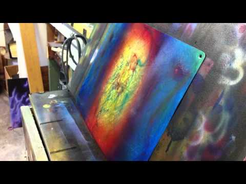 how to paint a tie dye effect