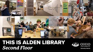 This is Alden Library: The Second Floor