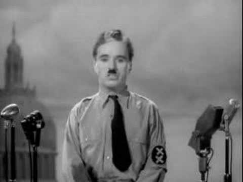 Charlie Chaplin speaks