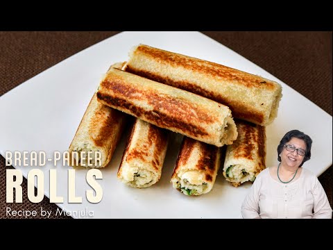 Bread Paneer Rolls Recipe by Manjula