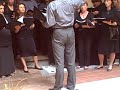 Corale Quadriclavio performs at Certosa Cemetery