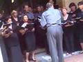 Corale Quadriclavio performs at Certosa Cemetery