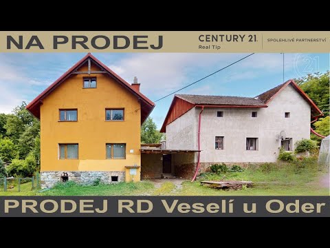 Video Obrovský rodinný dům ve Veselí u Oder se dvěma objekty a velkým pozemkem