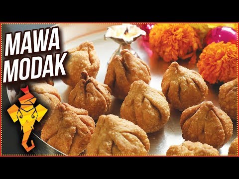 Ganpati Special Mawa Modak Recipe – How To Make Fried Mawa Modak – Khoya Modak Recipe – Ruchi