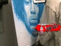 Airbrush Jimi Hendrix on a T-shirt