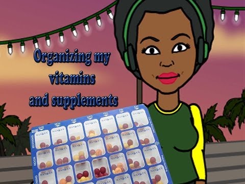 how to organize vitamins