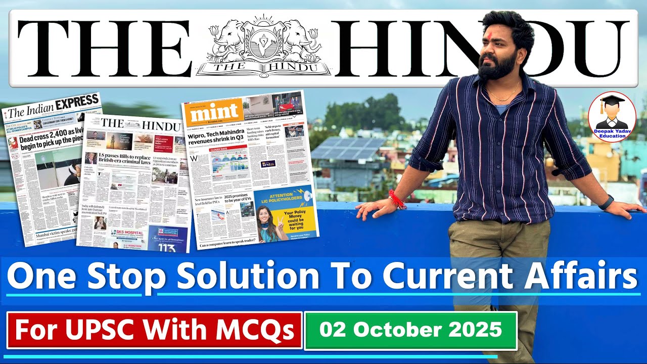 The Hindu Analysis Today | 2 October 2025 | The Hindu Newspaper Analysis | Daily Current Affairs