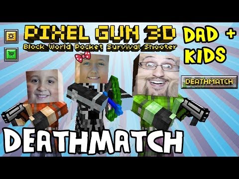 pixel - We are jumping super high in the outer space sky playing Deathmatch in the Pixel Gun 3D App! Lexi joins us this time. Enjoy! Pixel Gun with Dad & Son (Part 1...