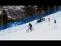 Click here to watch this video Snow Mountain Biker takes out Slalom Course and Crashes in the 2012 Winter Teva Mountain Games
