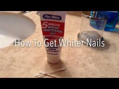 how to whiten gel nails