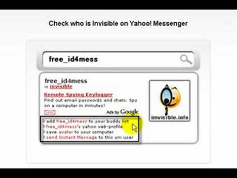 how to be invisible on yahoo messenger