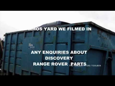 Land Rover Discovery 1 finally in the skip after removing from chassis