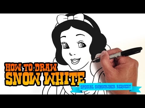 how to draw snow white