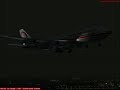 Flight simulator Royal Air Maroc GMMN-GMMX Boeing 747-400 Auto Land