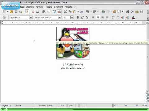 OpenOffice: documento HTML OpenOffice: documento HTML