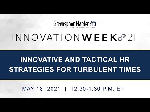 Innovative and Tactical HR Strategies for Turbulent Times