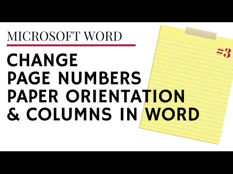 how to properly number pages in word