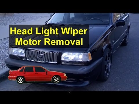 Head light wiper motor removal and information, Volvo 850, S70, V70, etc – Auto Repair Series