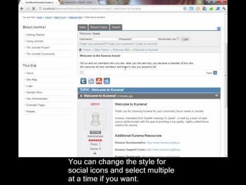 how to enable kunena forum