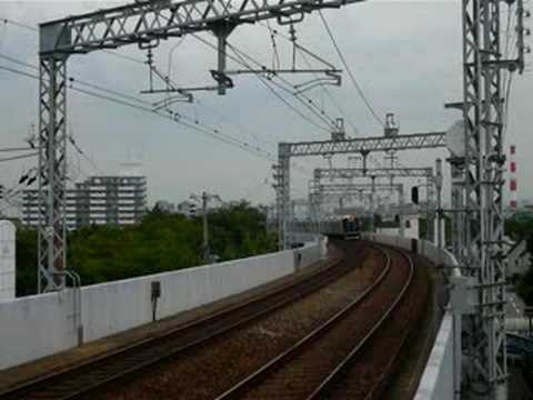 阪神1000系1201F急行　大物通過