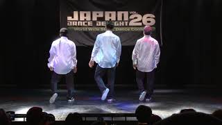 DELTRIX (がんそ & Bummei & Genta) – JAPAN DANCE DELIGHT VOL.26 横浜大会 FINALISTS (Another angle)